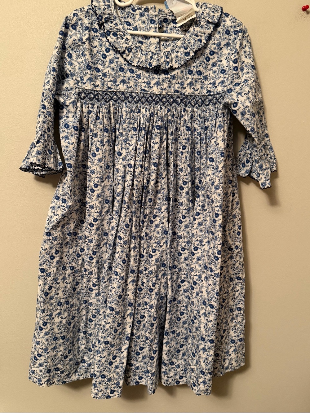 Shrimp & Grits Navy Floral Smocked Dress